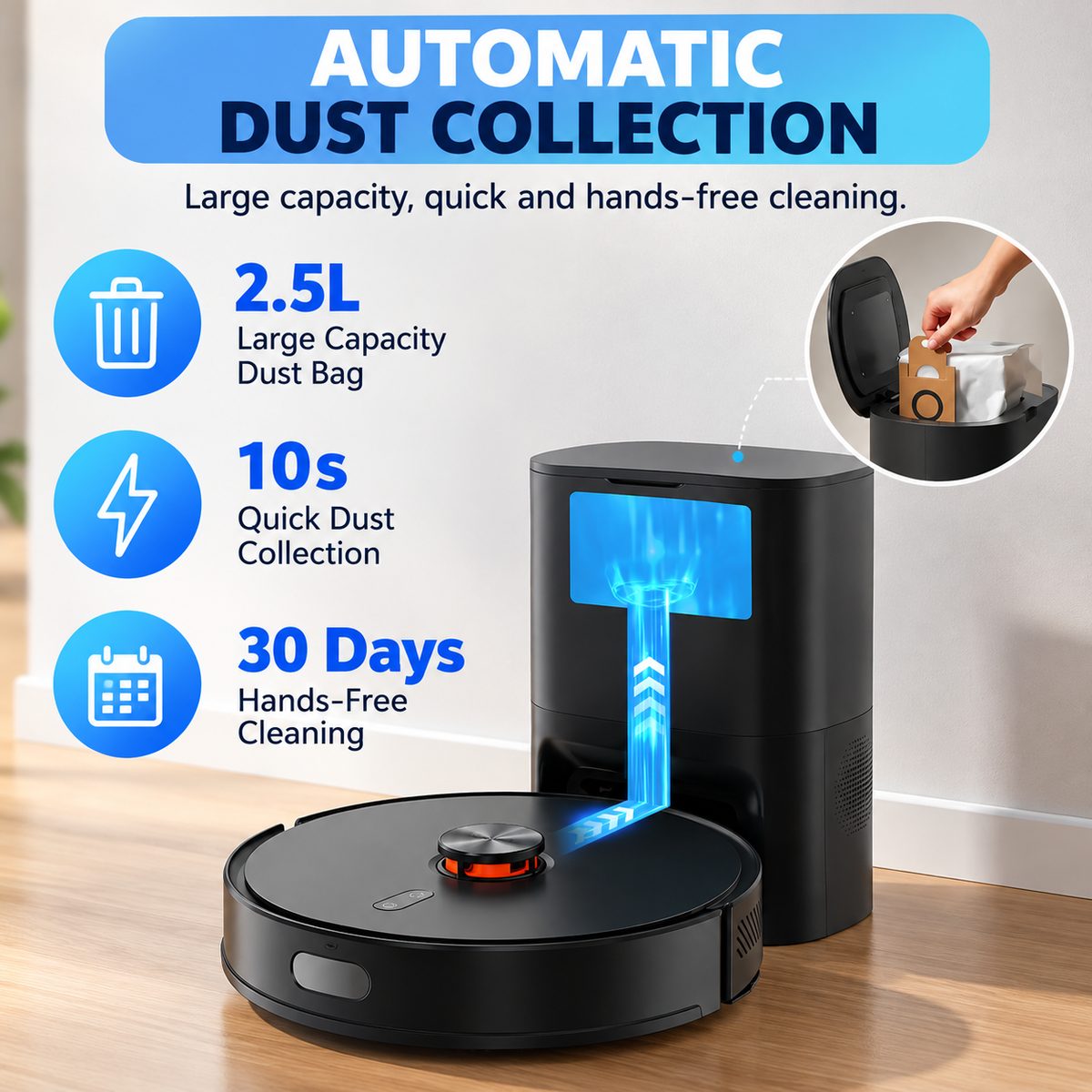 Lydsto R1 Edge™ – Smart Robot Vacuum & Mop