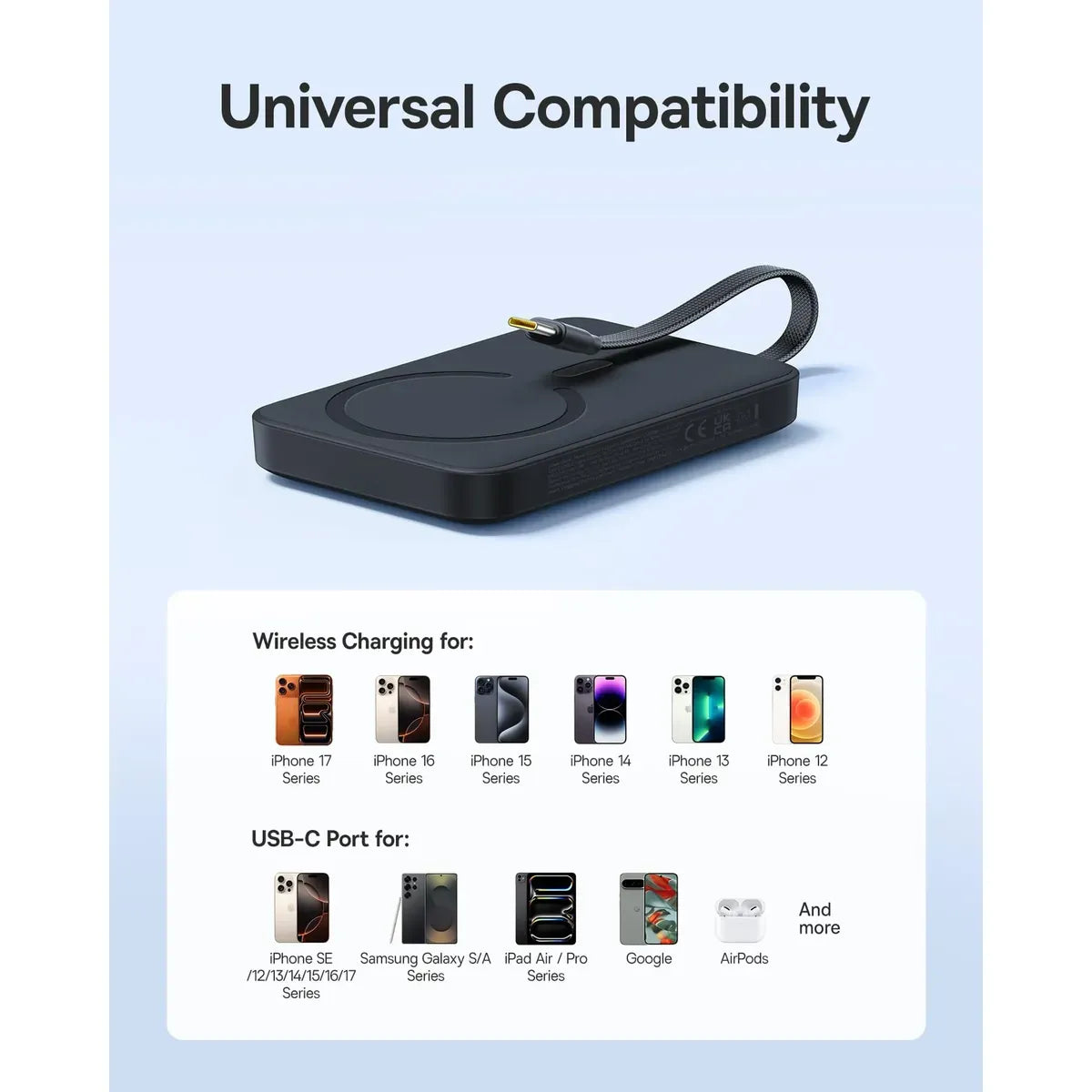 Baseus EnerFill FM11 — Magnetic Power Bank 10,000mAh