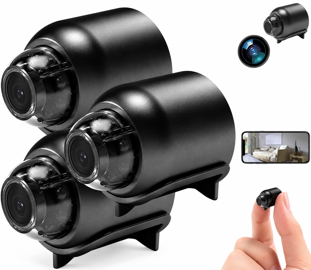 AUVENO MiniView™ – Smart Wi-Fi Security Camera Compact Size