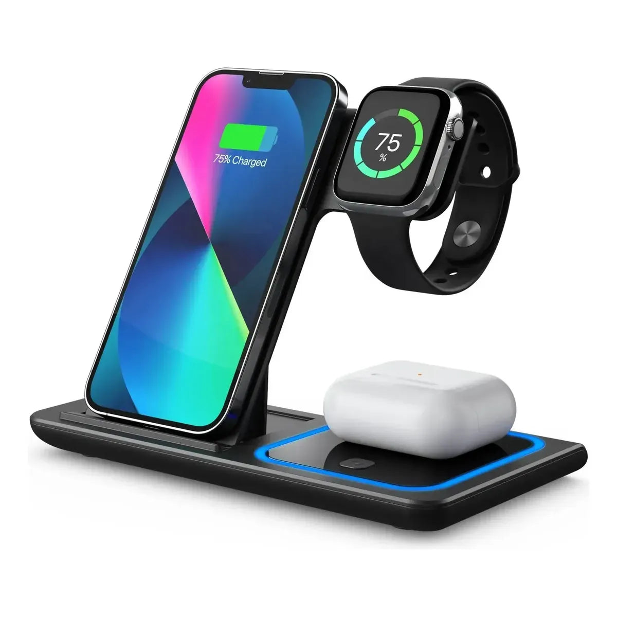 AUVENO FoldCharge™ 3-in-1 Magnetic Wireless Charging Station
