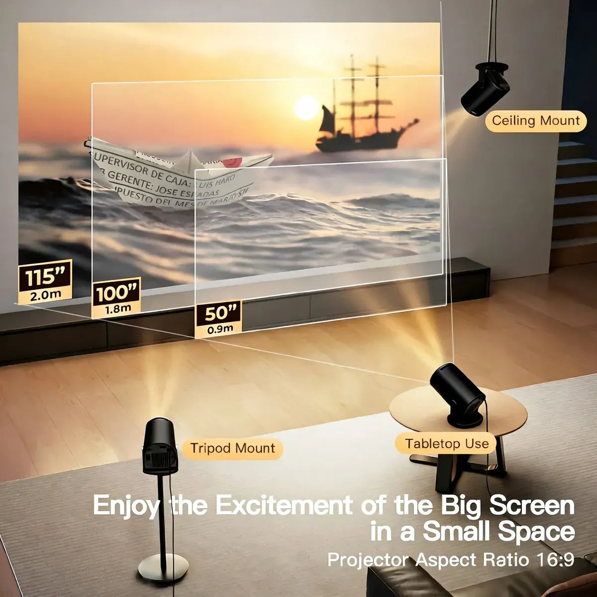 AUVENO CineGo™ — Portable Smart Projector