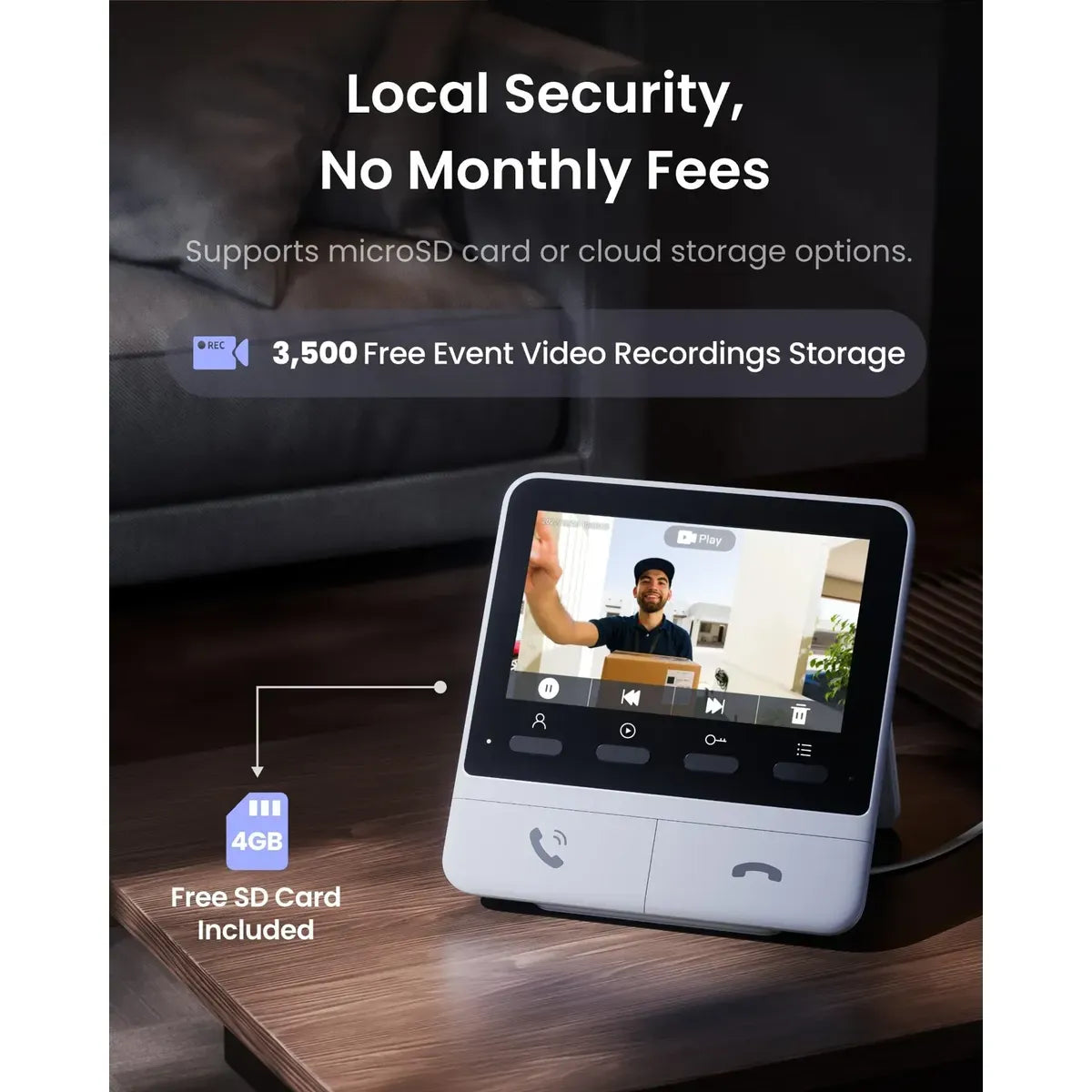 AUVENO VisionBell™ 2K Smart Wireless Video Doorbell