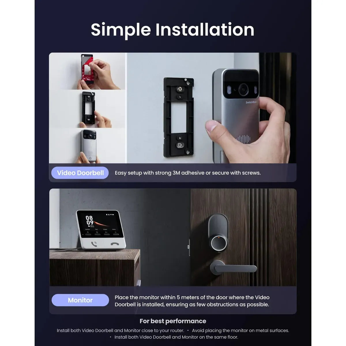 AUVENO VisionBell™ 2K Smart Wireless Video Doorbell